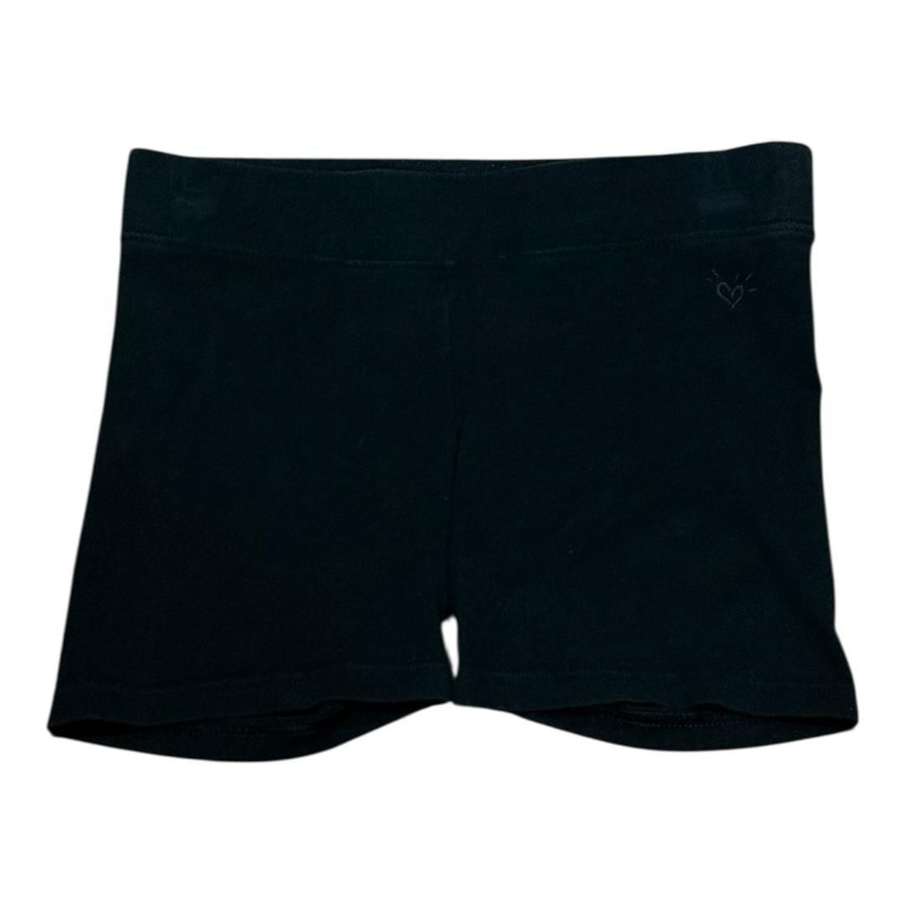 Justice Shorts Girls 14 Black Stretch Dance Cheer Gymnastics Shortie Active